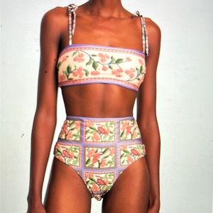 Agua by Agua Bendita Golindrinas Magenta bikini set